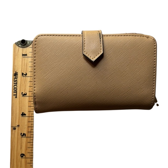 Anne Klein Tan Wallet with Horse bit Gold Accent - Picture 9 of 9